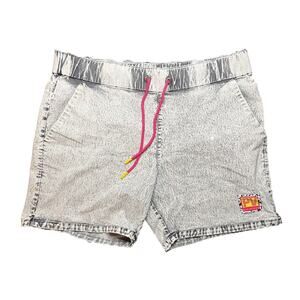 Pit Viper Son of Beach Court Shorts 6" Inseam Large Retro Acid Wash